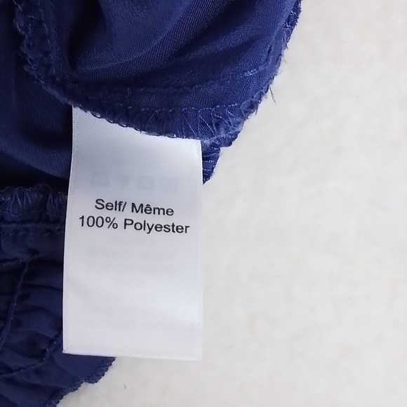 Maurices Sleeveless Blouse Size Small in Purple w/ Ruffle Details Smocked Waist - Picture 11 of 14